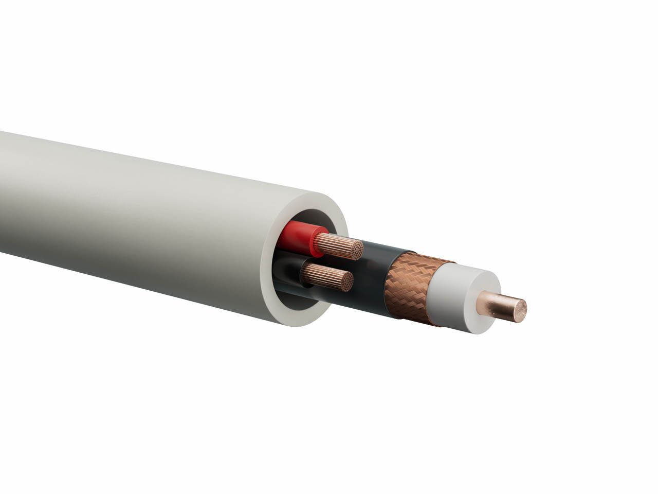 Cavo Coassiale RG6 50ft (15m) Nero - Tipo F Per TV E Satellite - Wennow
