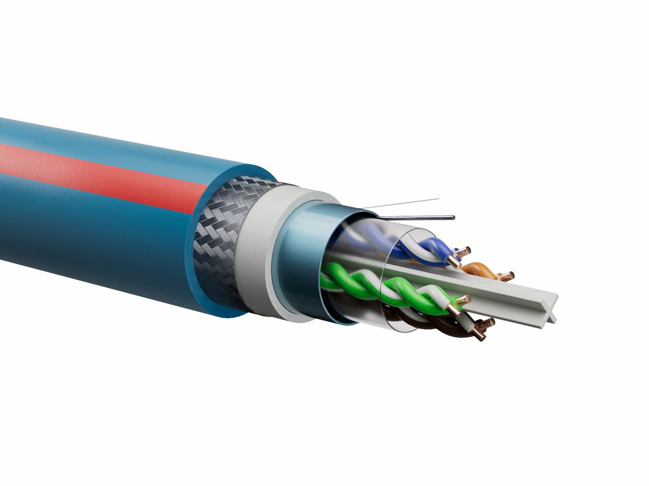 RiteAV - 2 porte HDMI 1 porta RCA blu 1 porta schermata Cat6